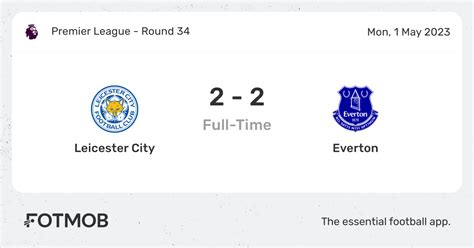 Leicester City vs Everton live score, H2H and lineups .